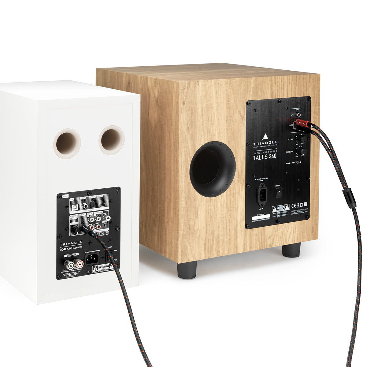 triangle cable RCA Y RCA subwoofer RCA caisson de grave caisson de basses cable RCA Y cable SUB RED serie pictures packshot branchement tales 340 01