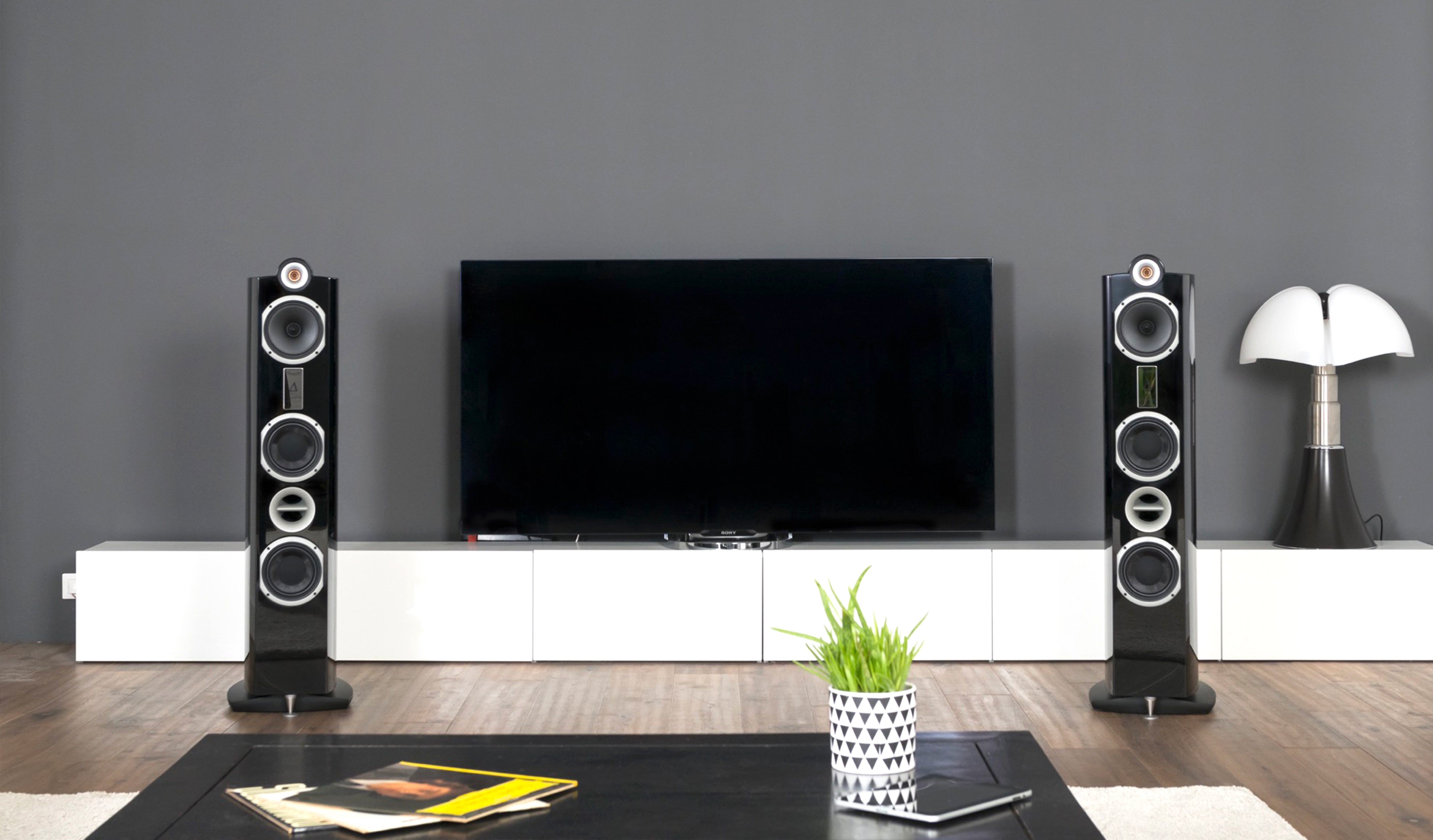 Triangle - Enceinte Hi-FI Antal 902 - Enceinte Colonne - Puissance Admissible 120W - Rendement 91 DB/W/m – Polyvalente Musique Et Home-Cinéma - 220 X 1070 X 280 Mm - Noir (Paire